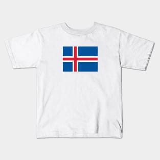 Iceland flag Kids T-Shirt